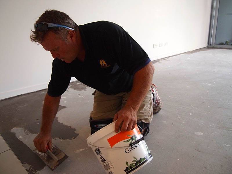 Evening out the floor Evening out the floor