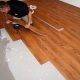 Laying loose lay vinyl planks