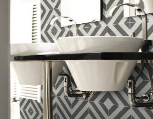 milan charcoal tiles