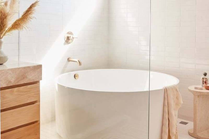 bathroom naturally lit